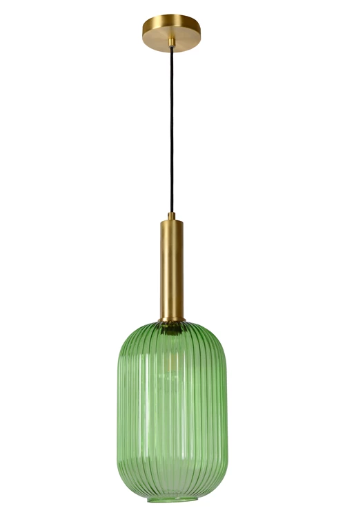Lucide MALOTO - Pendant light - Ø 20 cm - 1xE27 - Green - turned off